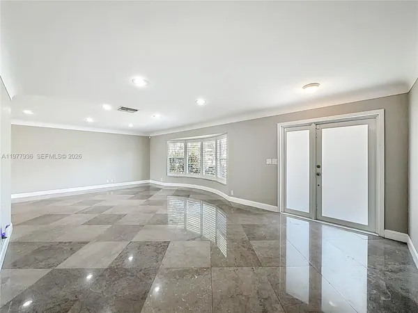 a view of an empty room