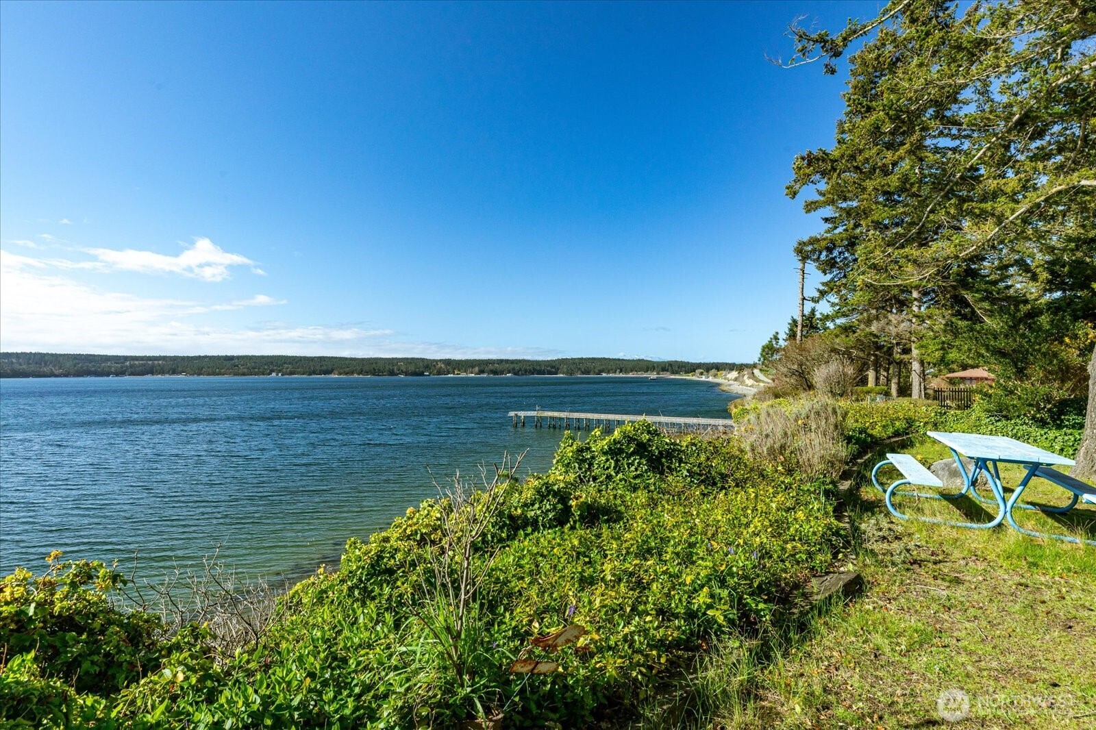 1677 Penn Cove Road Oak Harbor, WA 98277 - Photo 3 of 40 a view of a lake with a city