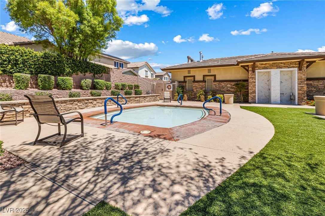 10523 Laurel Mountain Lane Las Vegas, NV 89166 - Photo 26 of 36 View of community pool with a patio area