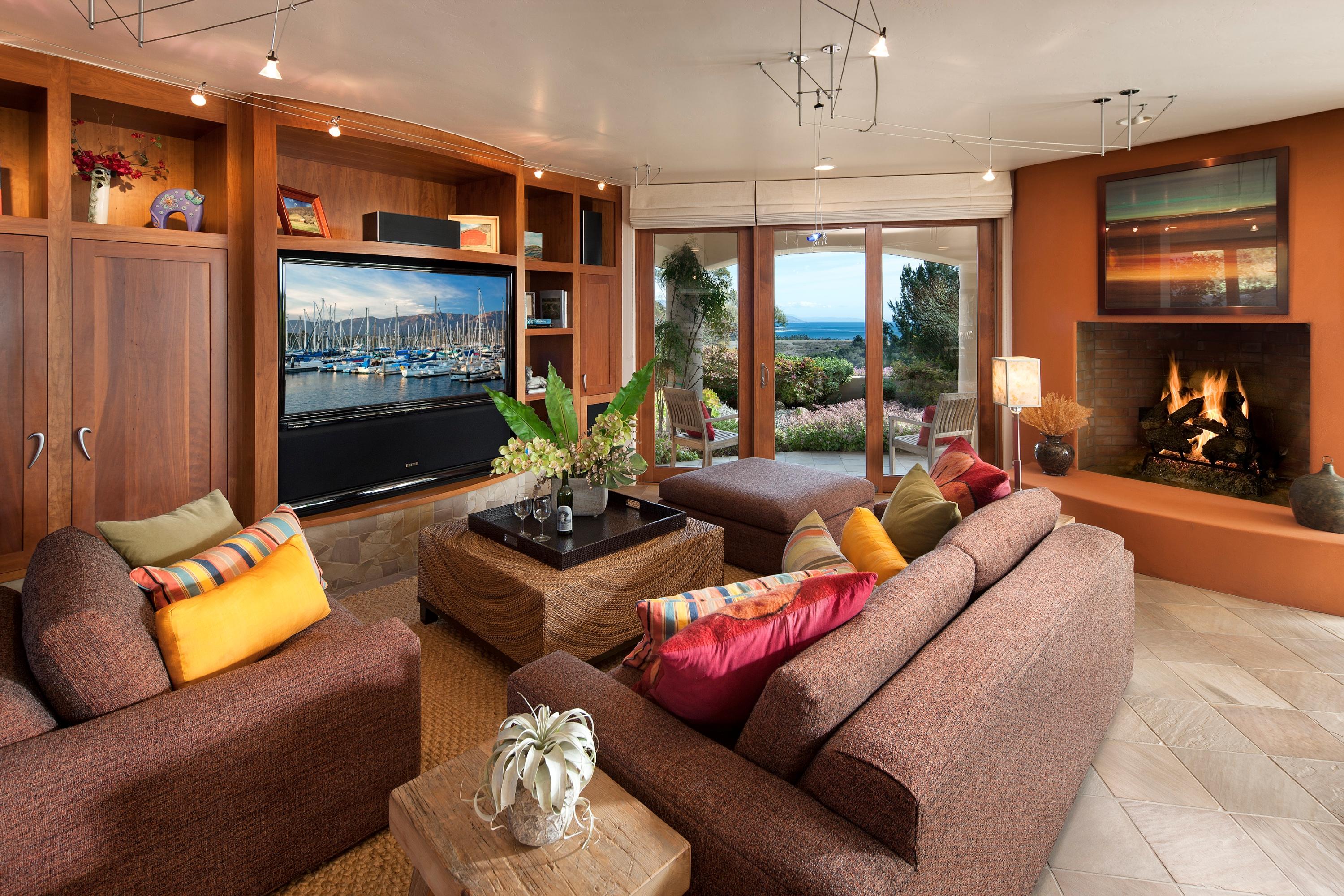 2260 Ortega Ranch Road Summerland, CA 93067 - Photo 11 of 16 a living room with furniture and a flat screen tv