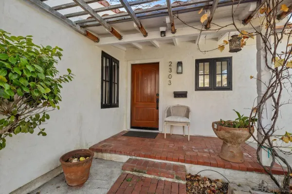 a view of a house with sitting area