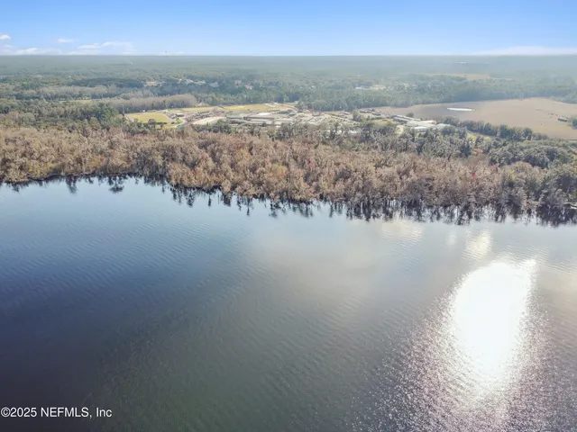a view of lake and mountain