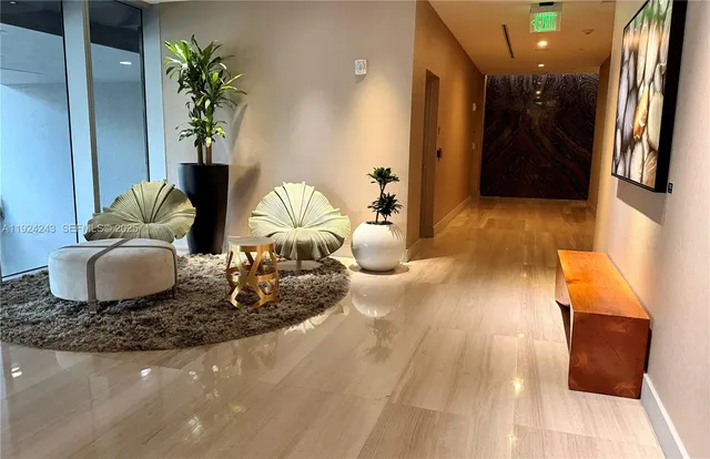 view of a living room with a potted plant