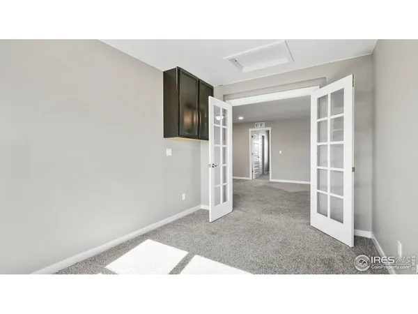 a open hall with wooden floor