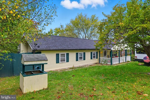 a house view with a garden space