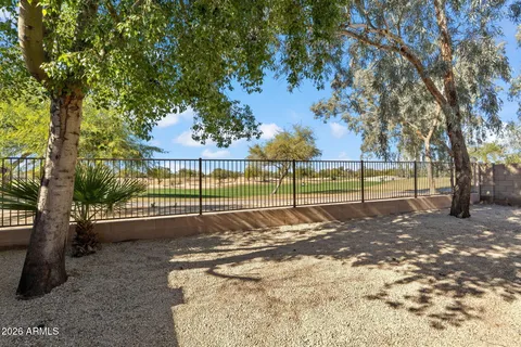 a view of a park with slide