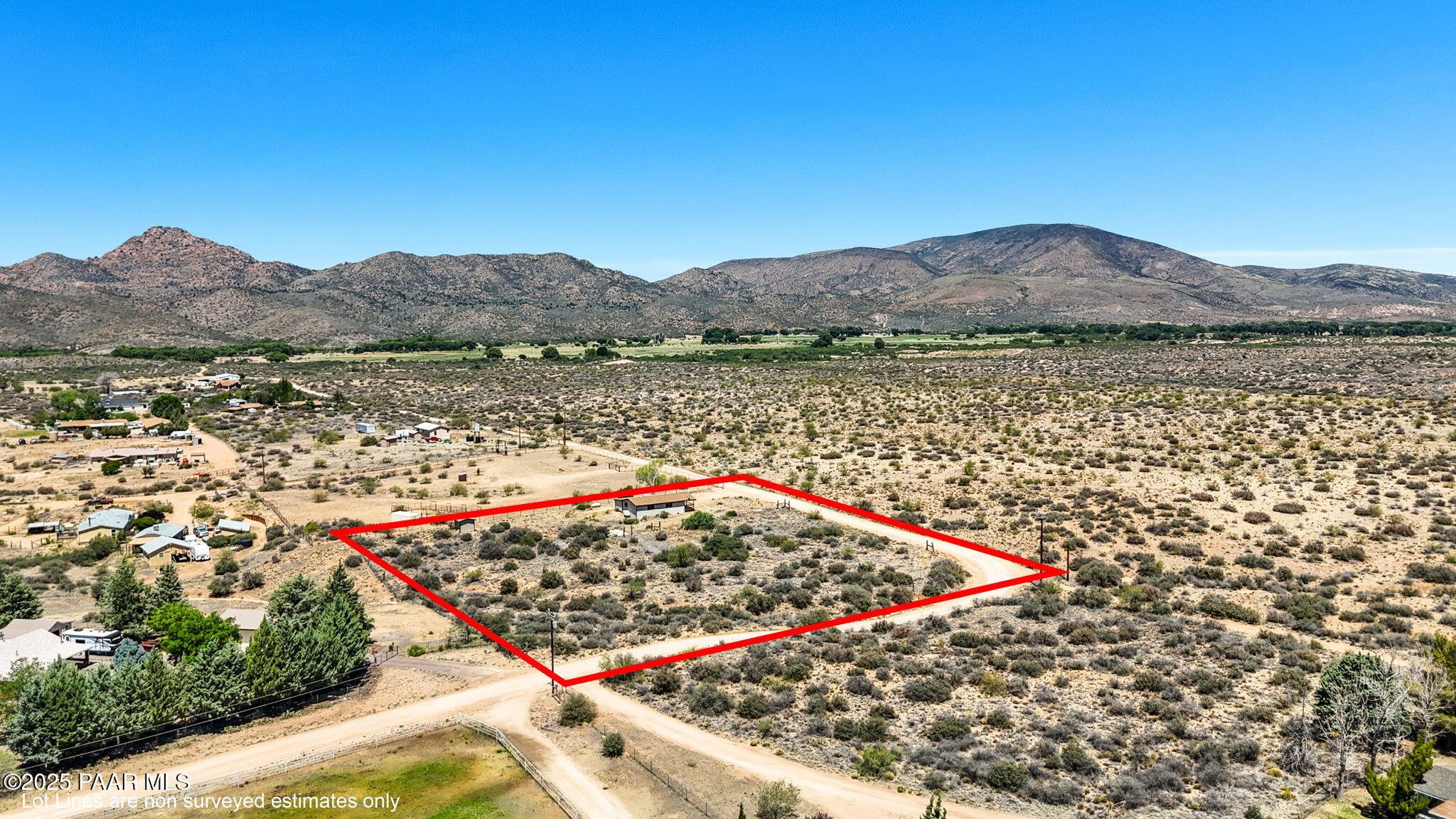 12465 Windmill Road Skull Valley, AZ 86338 - Photo 2 of 41 26-Aerial_3 Lot Lines