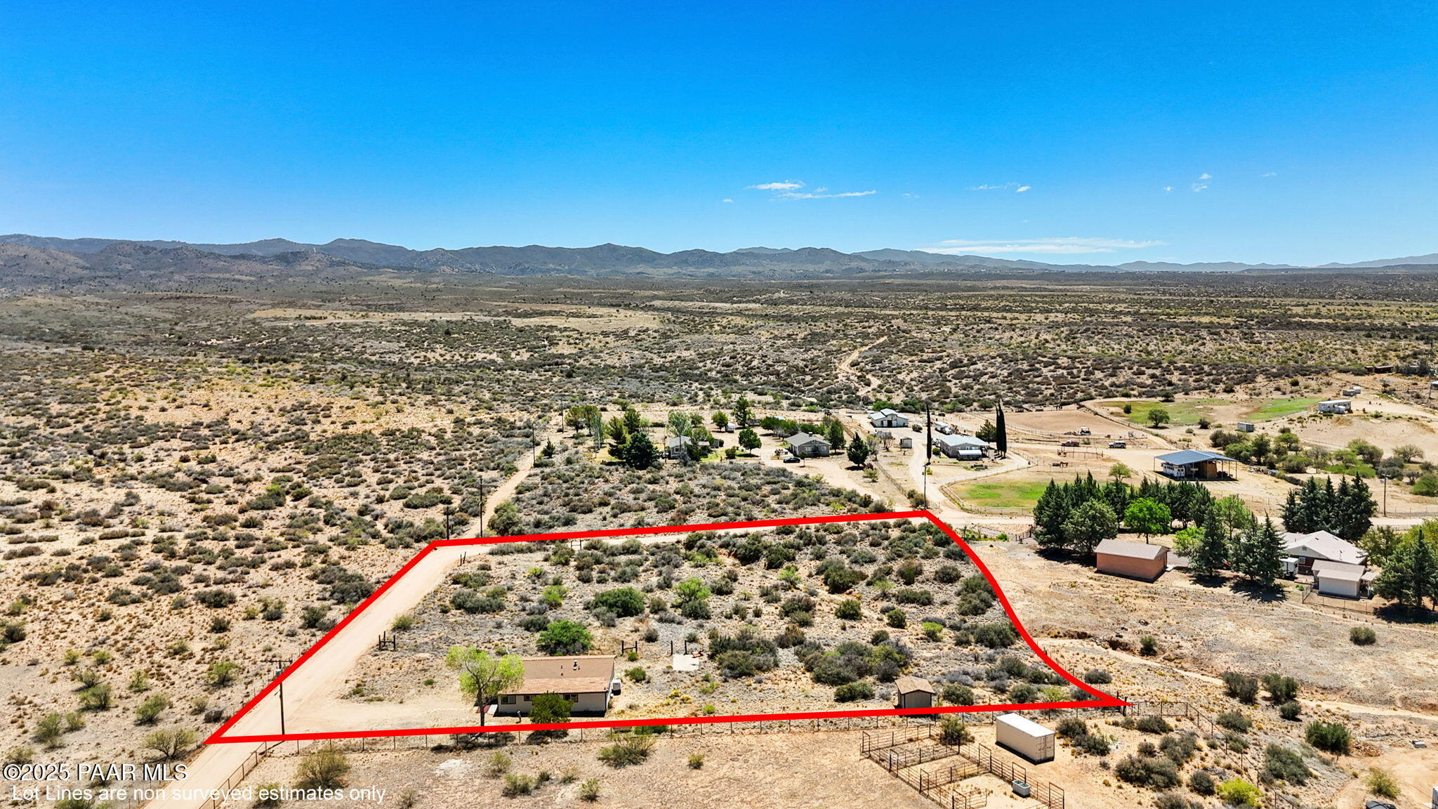 12465 Windmill Road Skull Valley, AZ 86338 - Photo 28 of 41 22-Aerial_1 Lot Lines