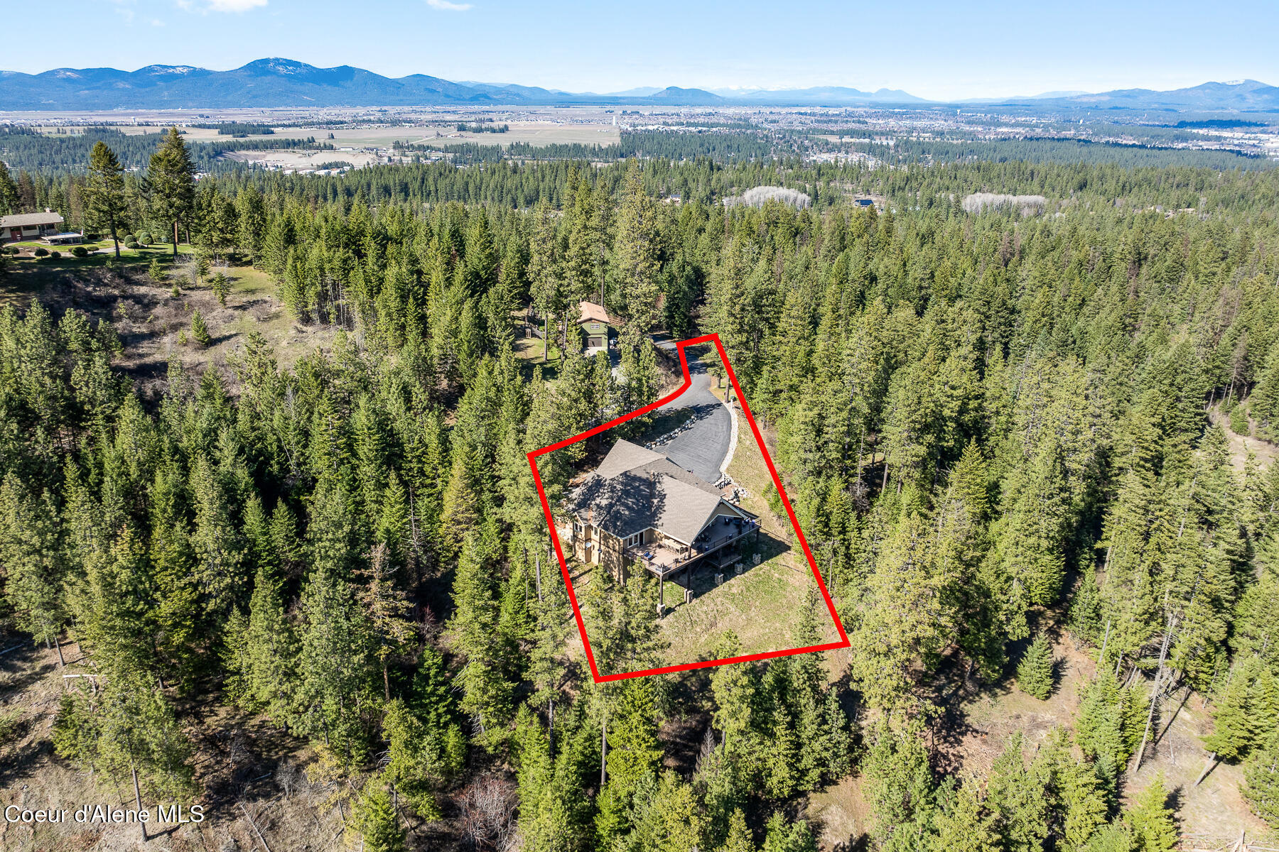 1122 South 4 Winds Road Coeur D'Alene, ID 83814 - Photo 65 of 73 Aerial_1122SFourWindsRd-6_Outlined