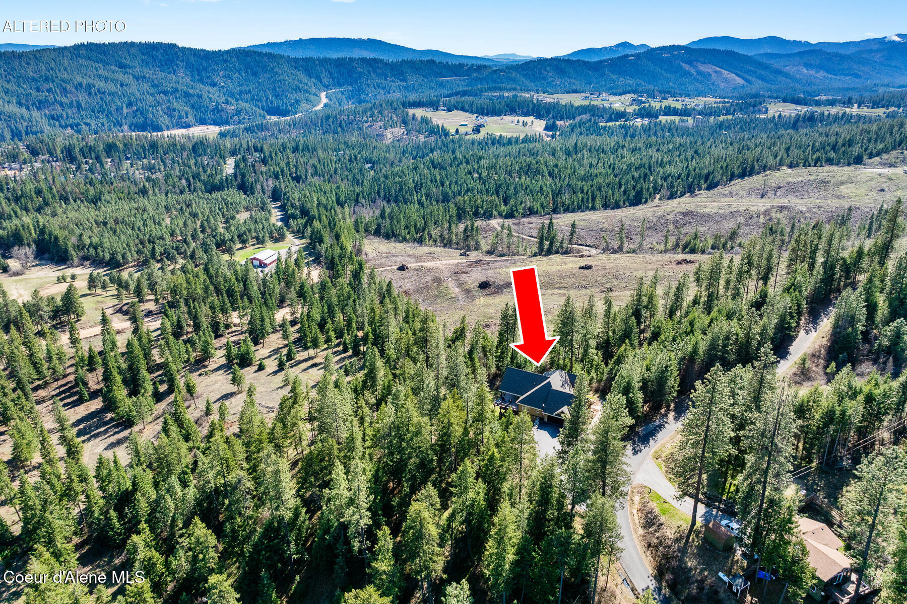 1122 South 4 Winds Road Coeur D'Alene, ID 83814 - Photo 67 of 73 Aerial_1122SFourWindsRd-7_Arrow