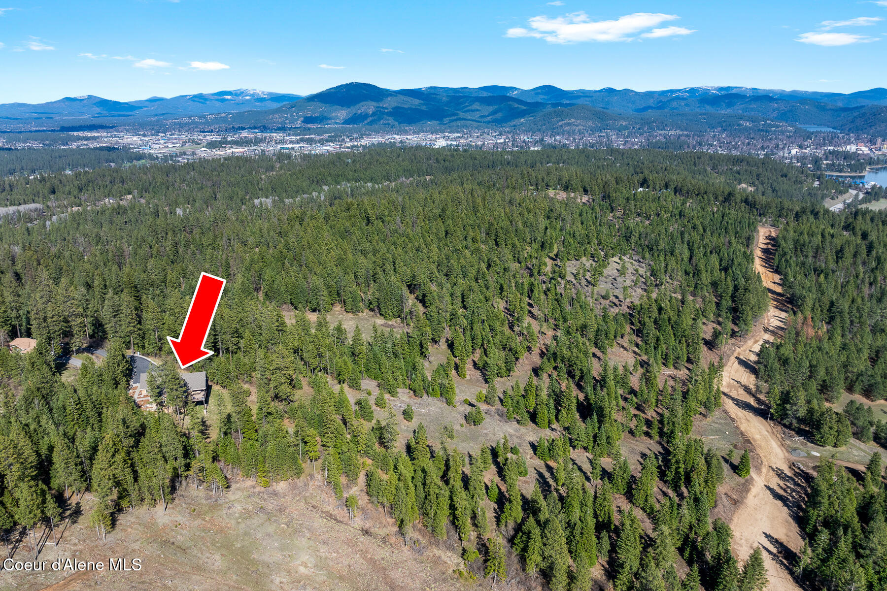 1122 South 4 Winds Road Coeur D'Alene, ID 83814 - Photo 73 of 73 Aerial_1122SFourWindsRd-10_Arrow