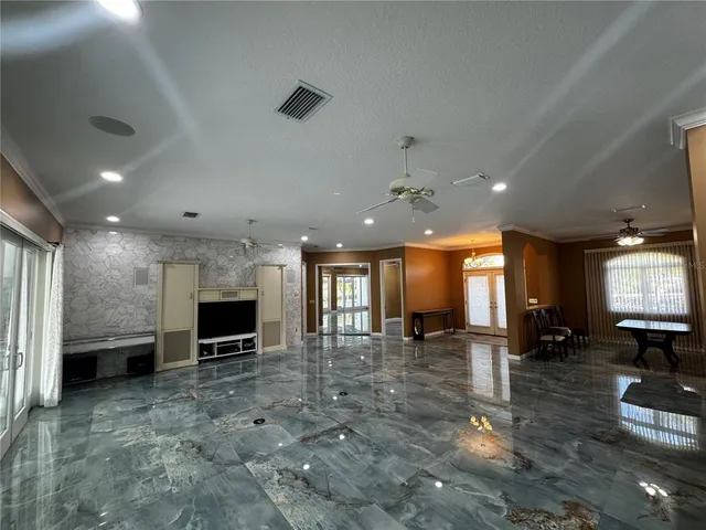 a kitchen with a sink stove and microwave