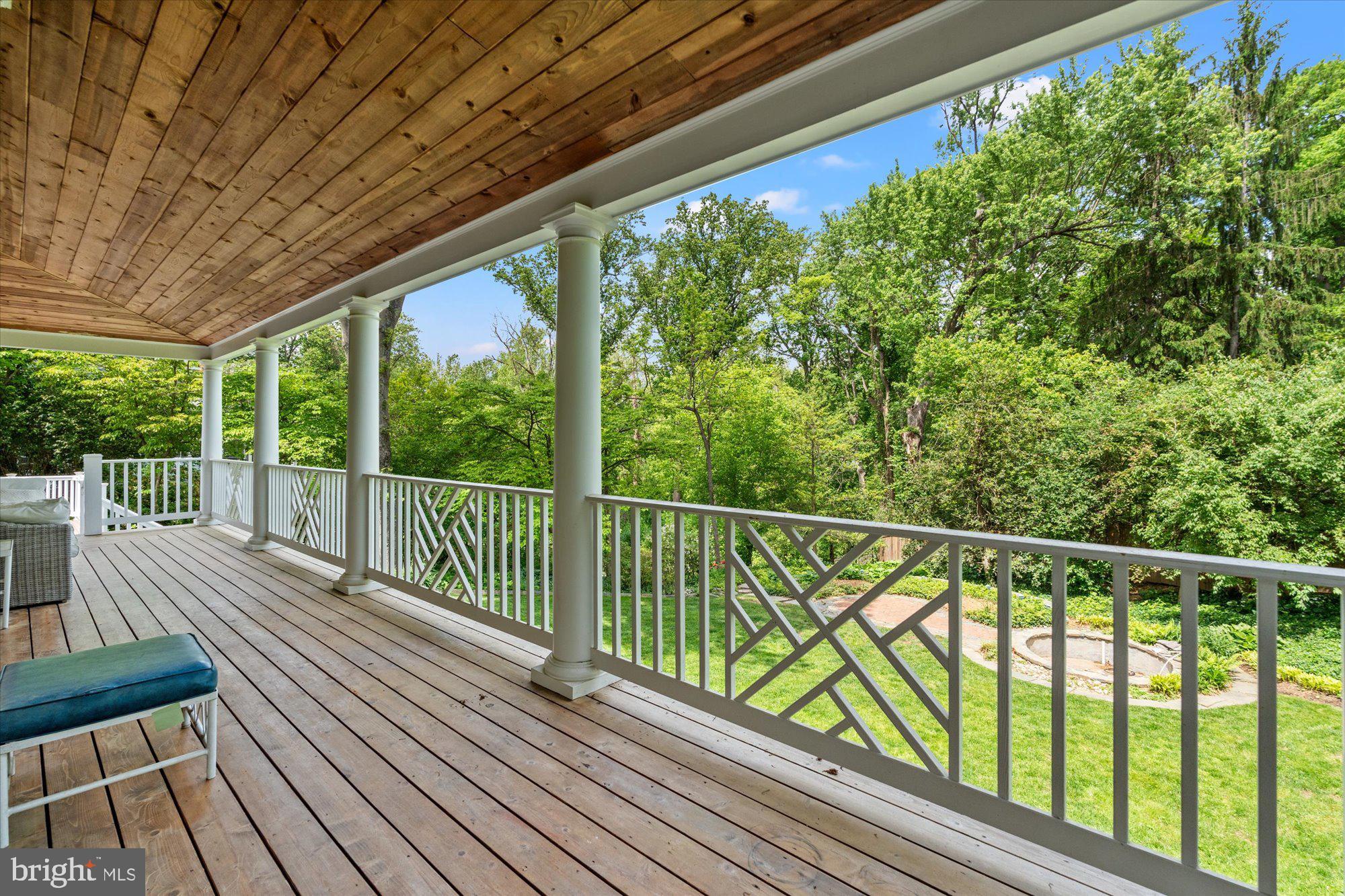 8300 Kerry Road Chevy Chase, MD 20815 - Photo 18 of 42 a view of balcony with wooden floor