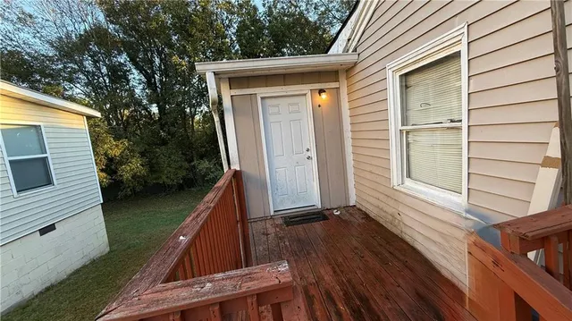 a view of outdoor space and deck