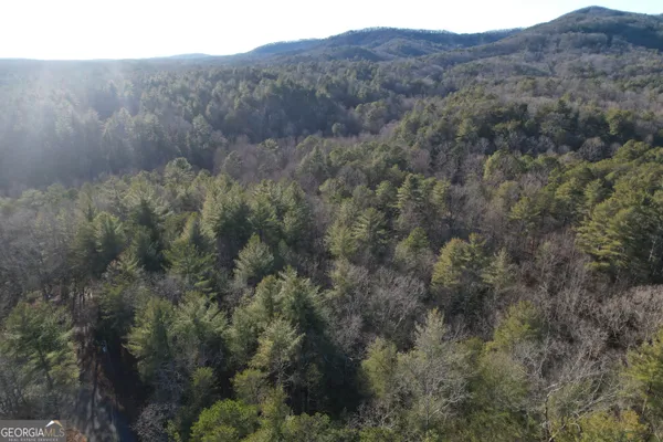 a view of a large mountain in the distance