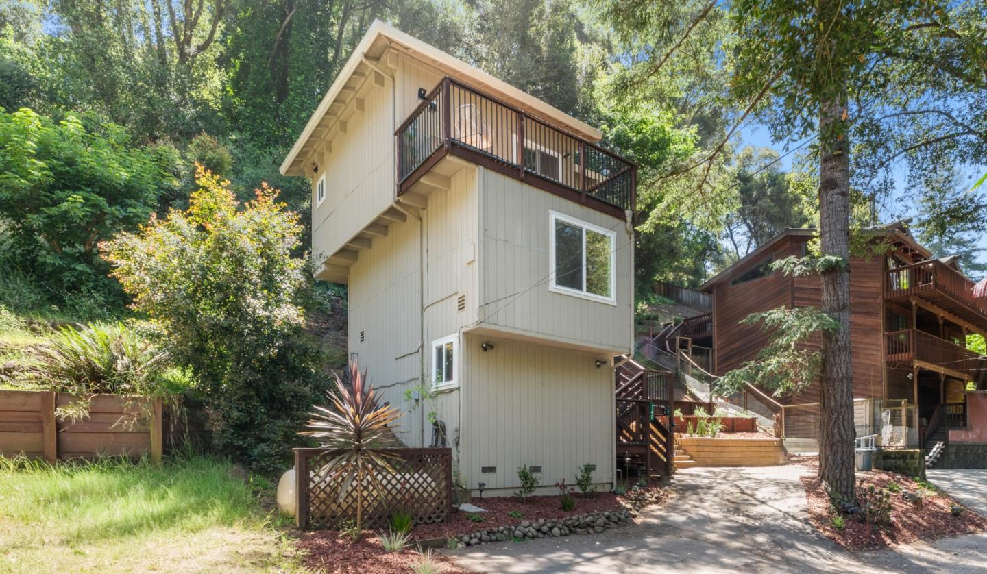 140 Baker Road Aptos, CA 95003 - Photo 43 of 62 a view of a house with a yard and large tree