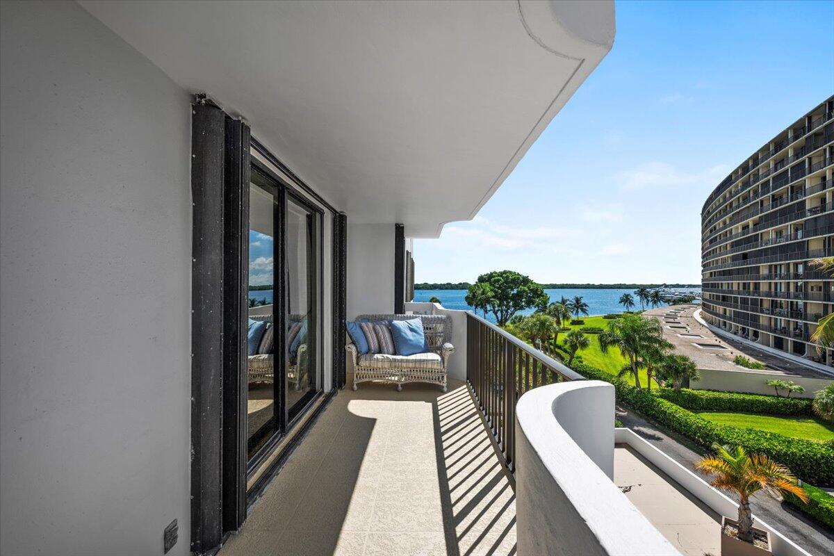 1200 Marine Way, Unit 304 North Palm Beach, FL 33408 - Photo 18 of 31 a balcony with furniture and garden view