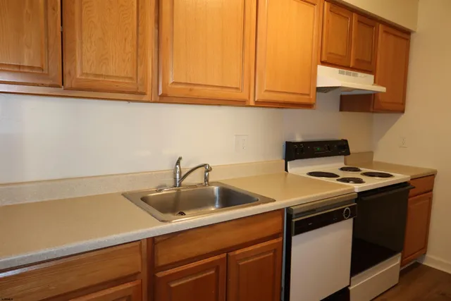 a room with a closet