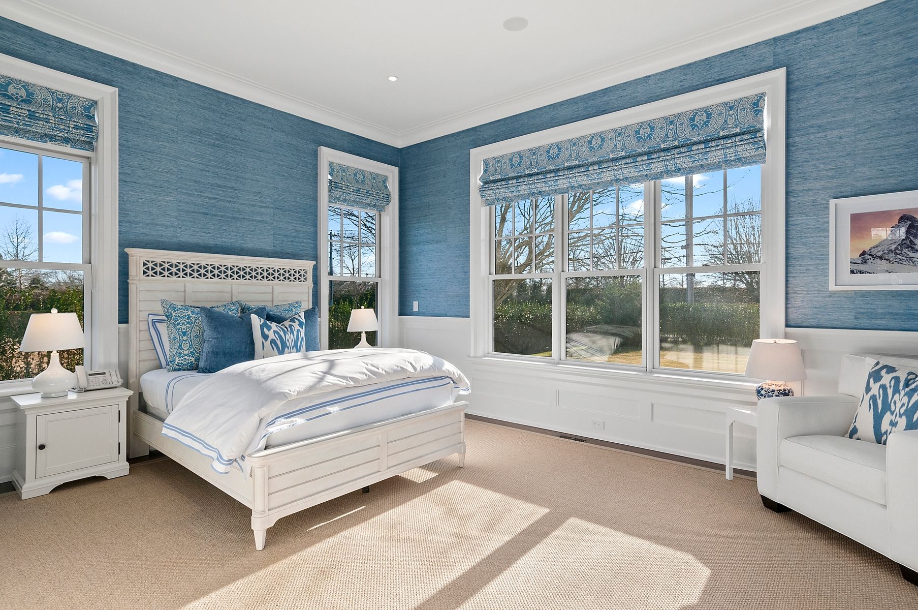 107 Wickapogue Road Southampton, NY 11968 - Photo 10 of 18 a bed room with a bed and a large window