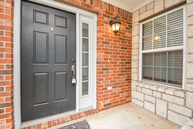 a view of front door of house