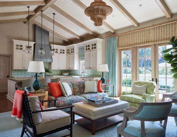 300 Indian Road Palm Beach, FL 33480 - Photo 8 of 42 a living room with furniture and a large window