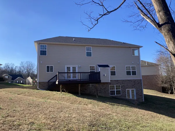 a house view with a outdoor space