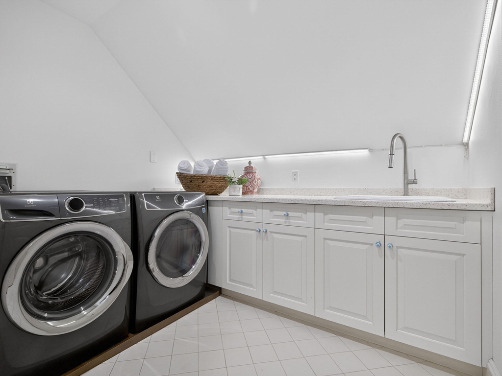 12 Winding River Circle Wellesley, MA 02482 - Photo 30 of 40 a utility room with sink dryer and washer
