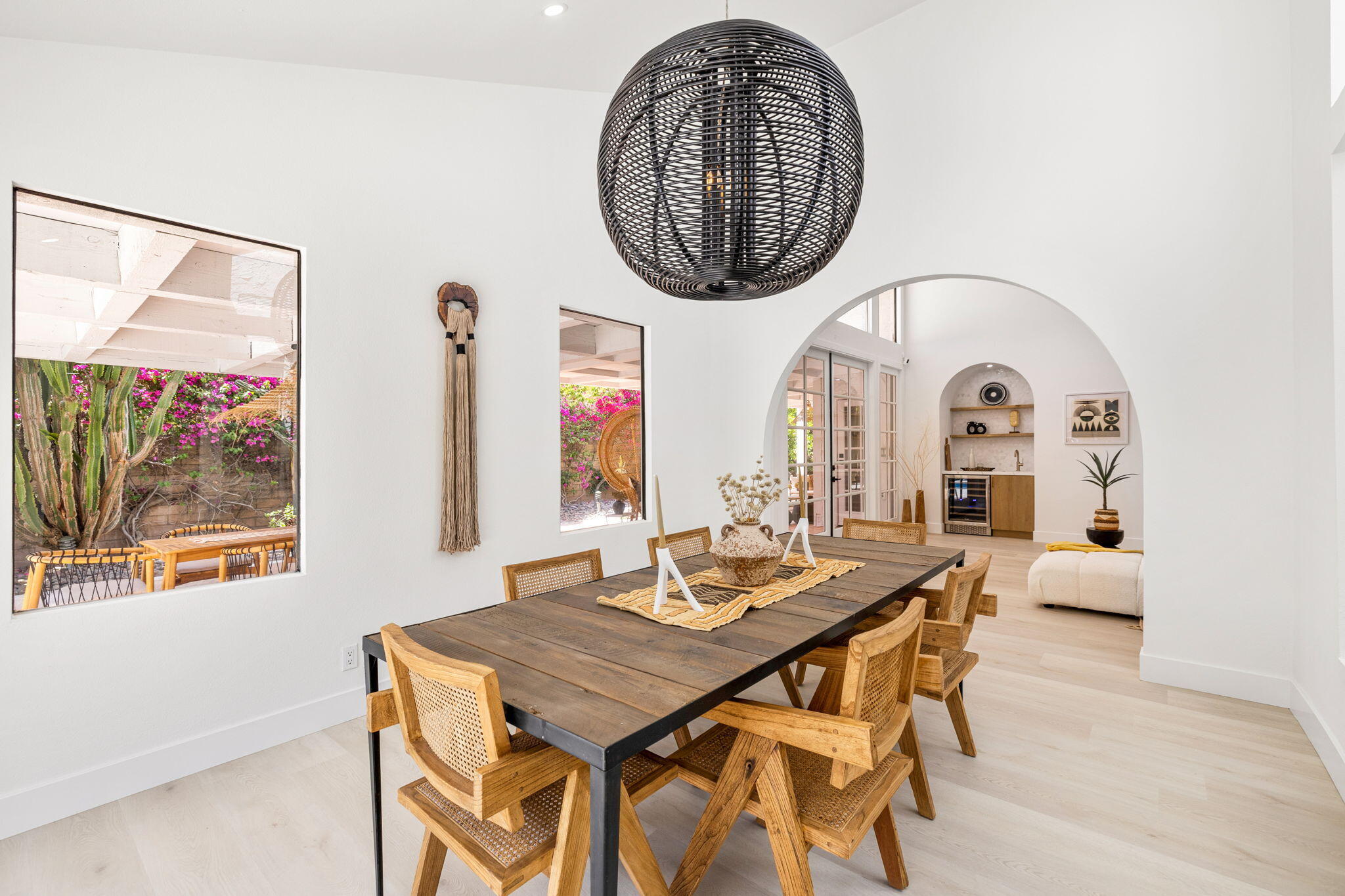 34 Lincoln Place Rancho Mirage, CA 92270 - Photo 11 of 52 a view of a dining room with furniture window and wooden floor