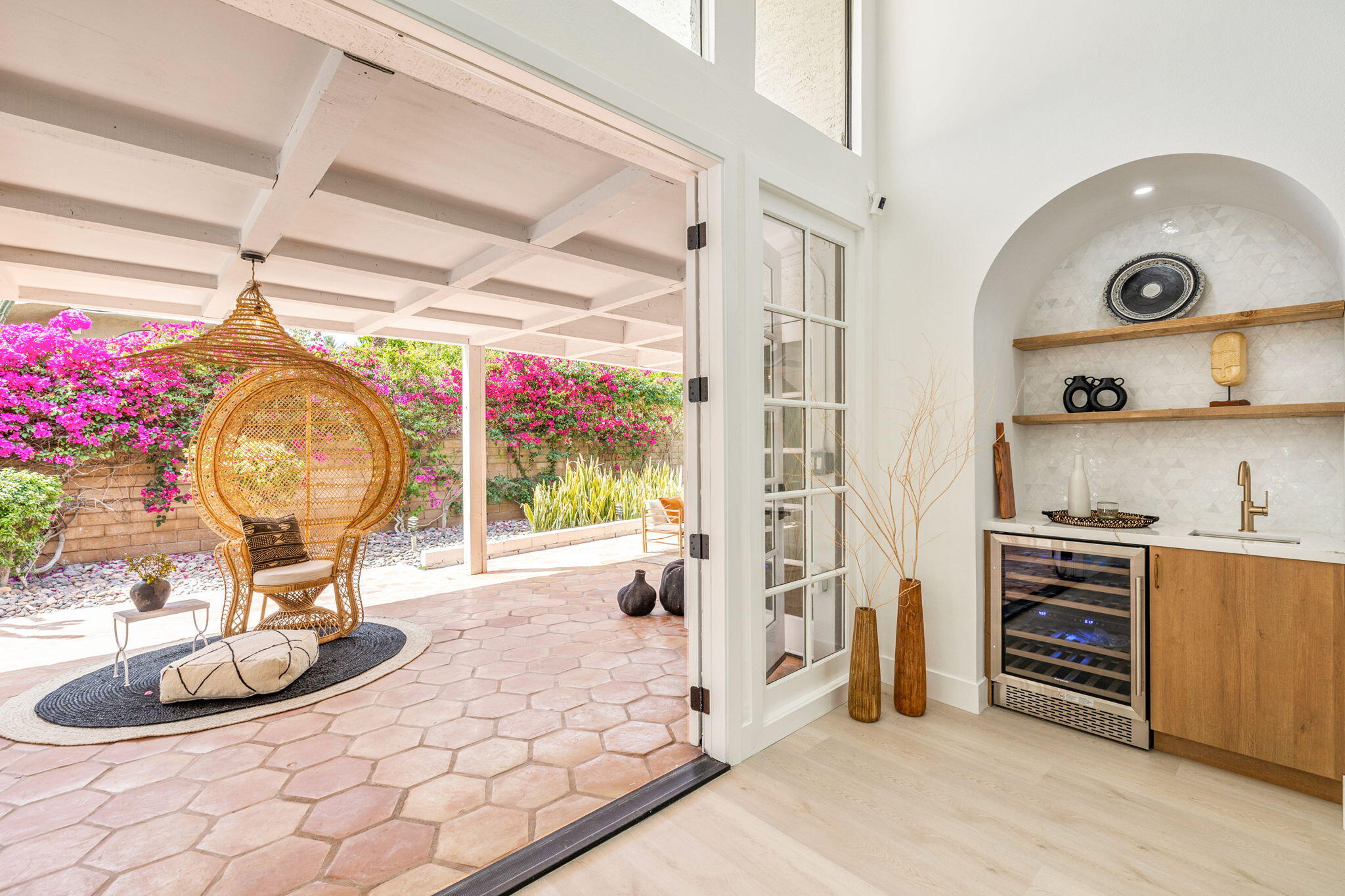 34 Lincoln Place Rancho Mirage, CA 92270 - Photo 10 of 52 a room with furniture and a wooden floor