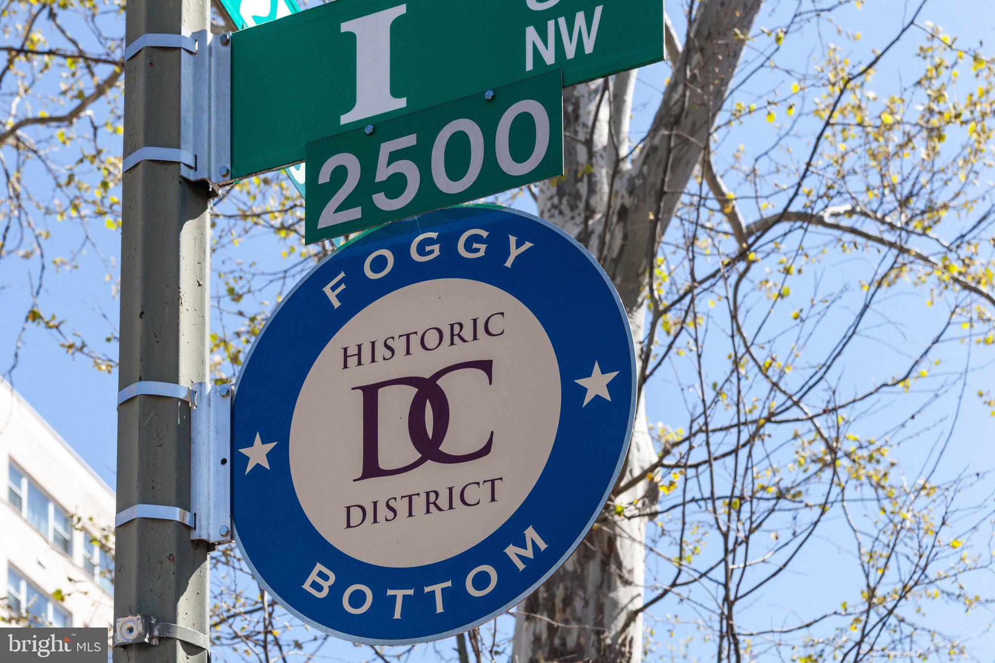 522 21st Street Northwest, Unit 301 Washington, DC 20006 - Photo 16 of 19 Historic Foggy Bottom Signage