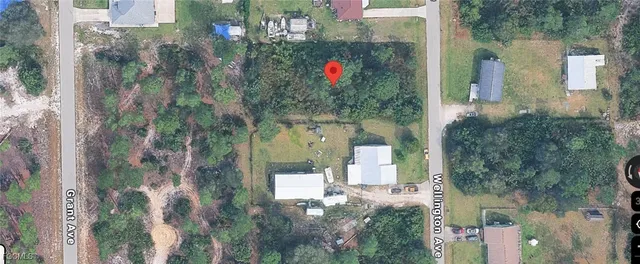 aerial view of a house