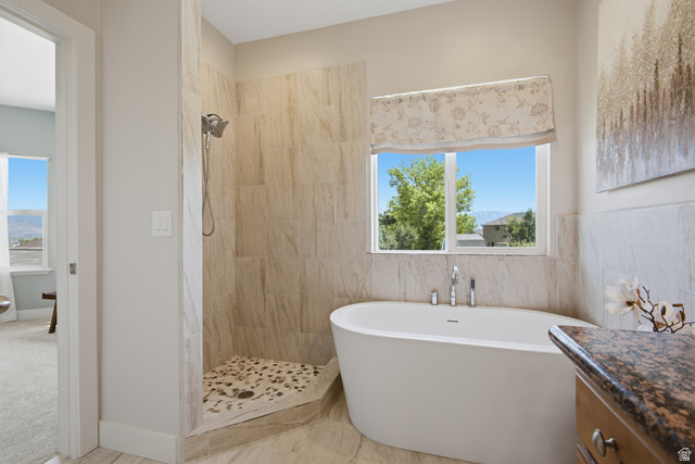1252 Skyline Road Saratoga Springs, UT 84045 - Photo 21 of 51 Freestanding soaking tub with floor-mounted faucet