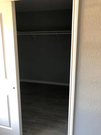 a close view of closet