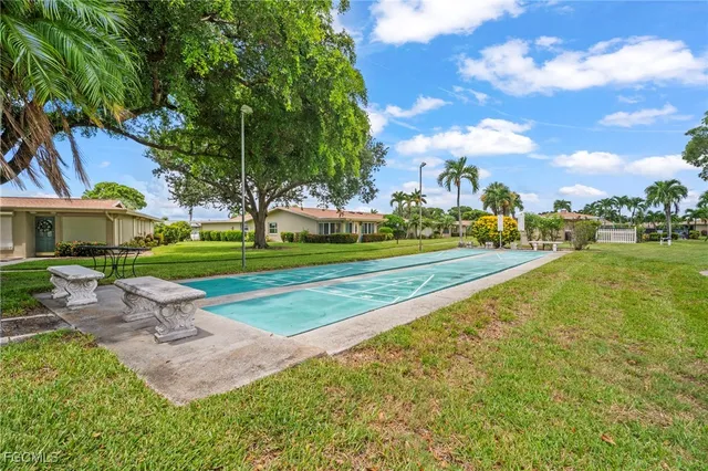 a park with lots of swings and slides