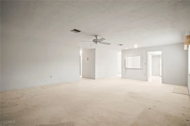 a view of an empty room