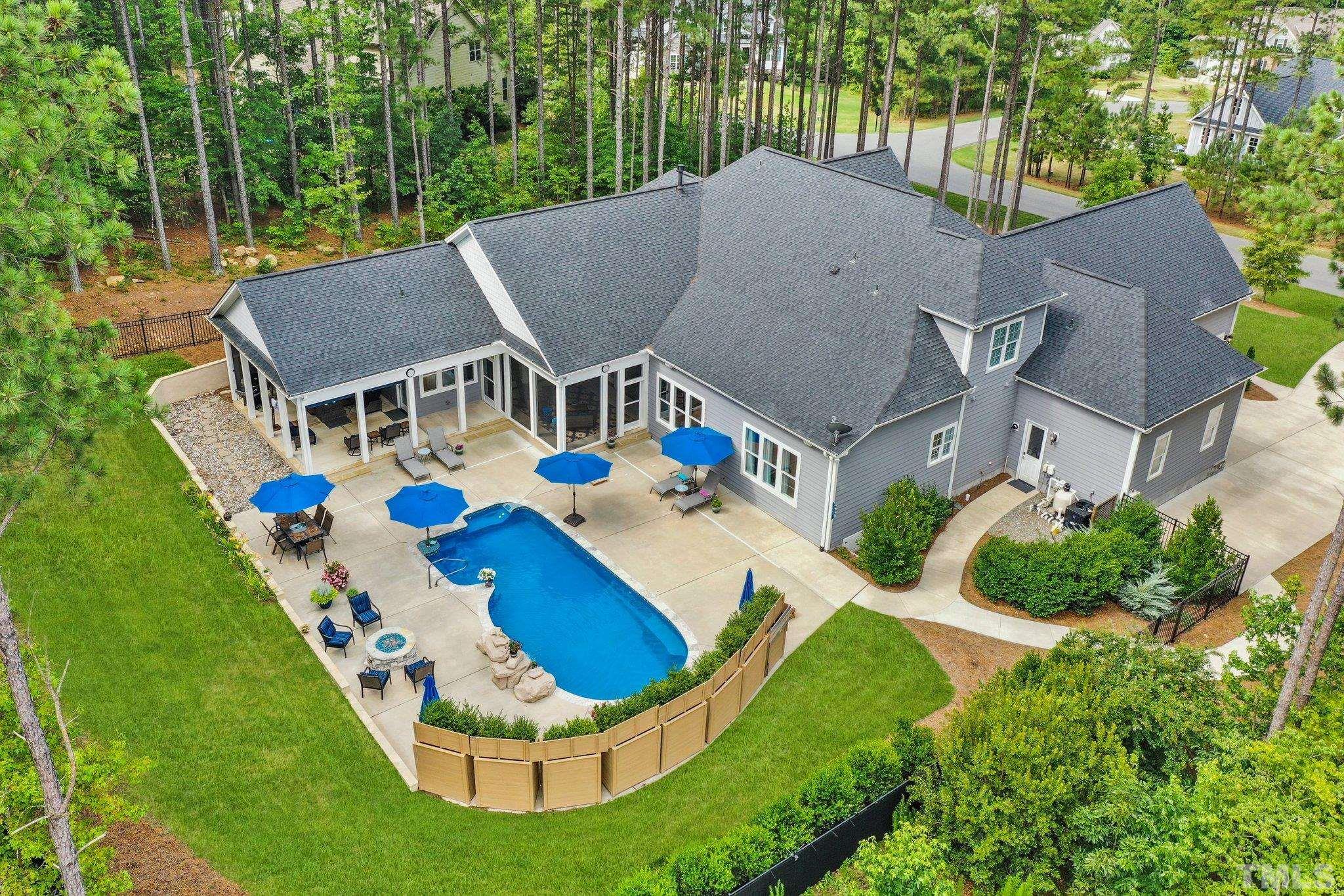 384 Colonial Ridge Drive Pittsboro, NC 27312 - Photo 2 of 47 an aerial view of a house