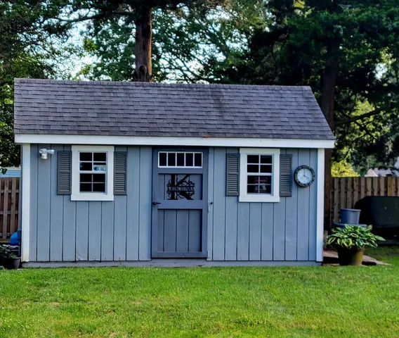 a backyard of a house