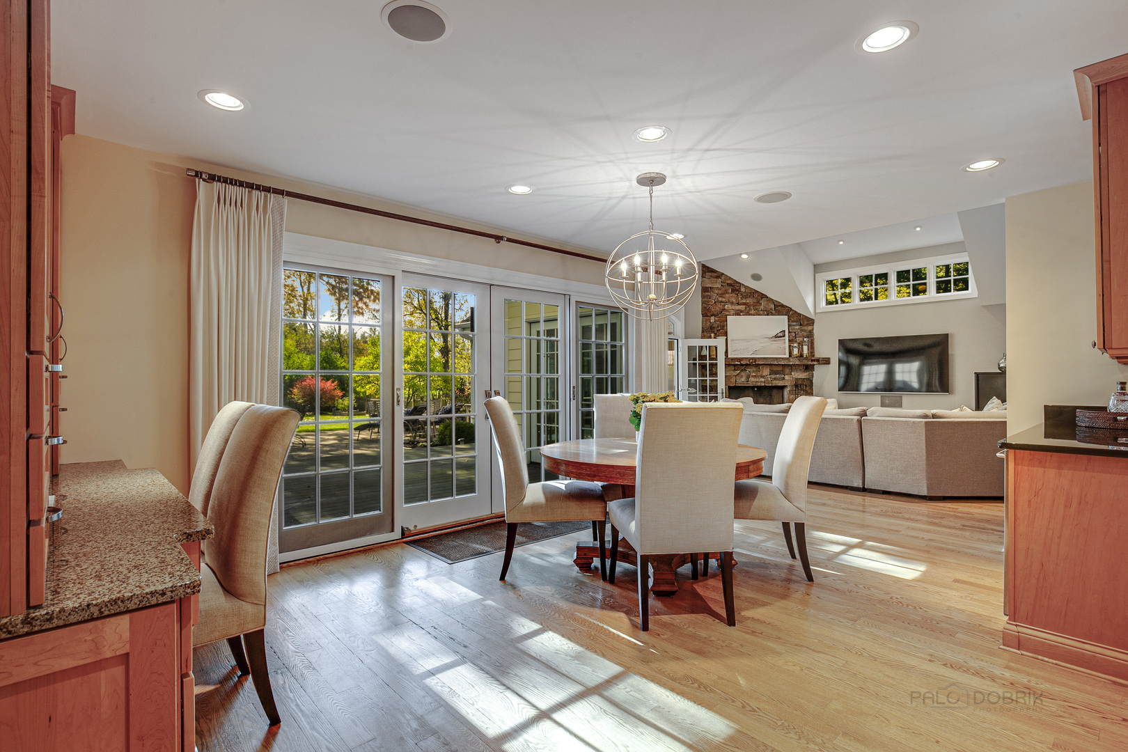 1267 West Deerpath Road Lake Forest, IL 60045 - Photo 13 of 47 a view of a dining room with furniture window and wooden floor