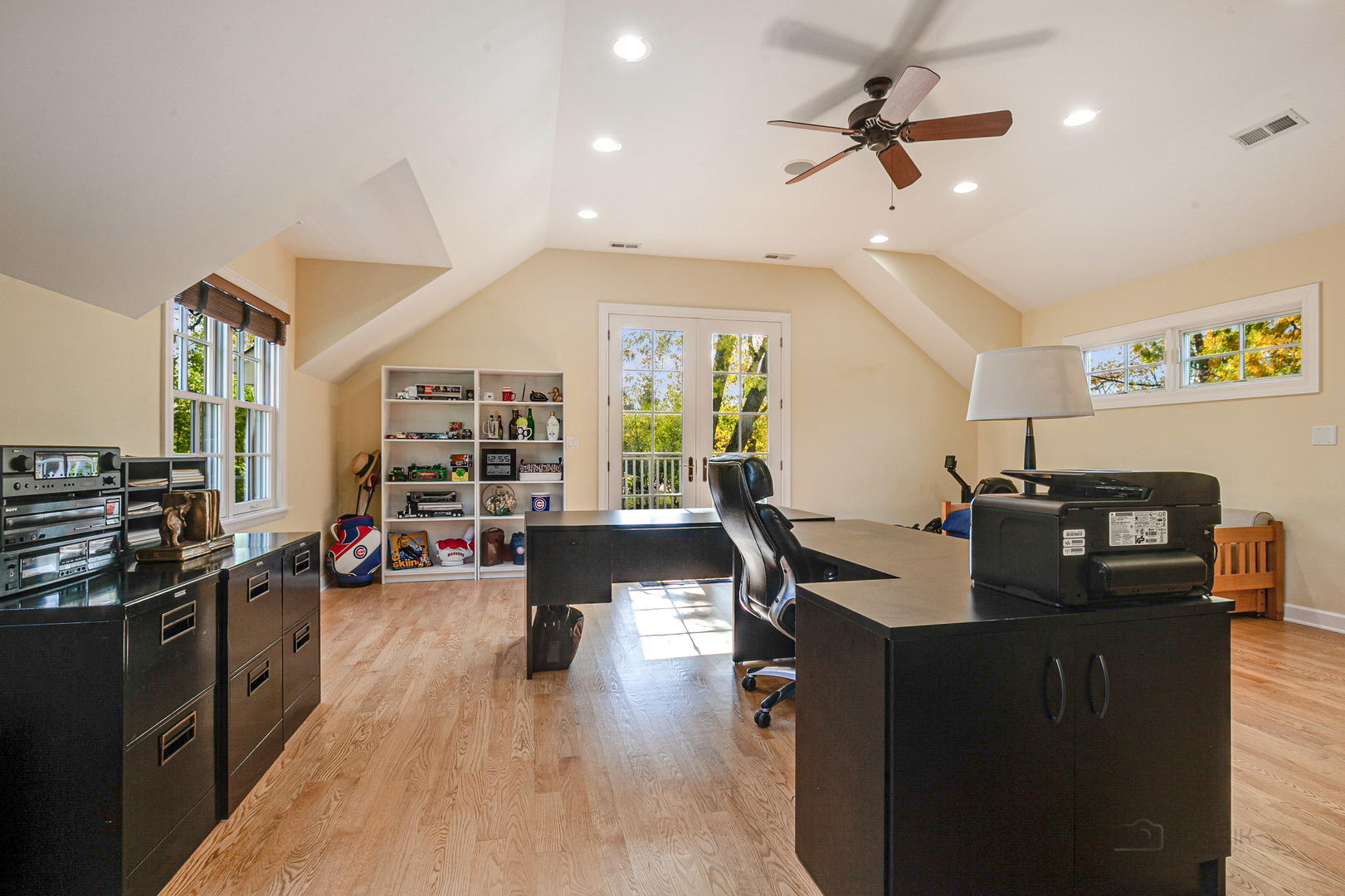 1267 West Deerpath Road Lake Forest, IL 60045 - Photo 26 of 47 a work room with furniture and wooden floor