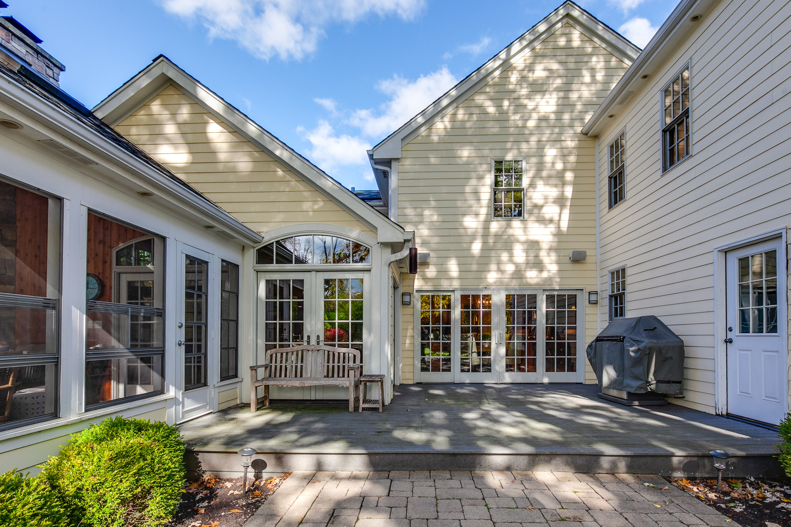 1267 West Deerpath Road Lake Forest, IL 60045 - Photo 42 of 47 a view of a house with backyard porch and sitting area