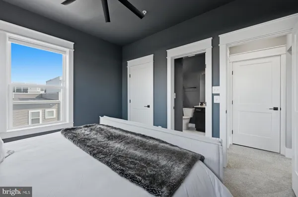 a view of a bedroom