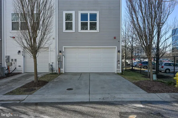 a picture of a building with a street
