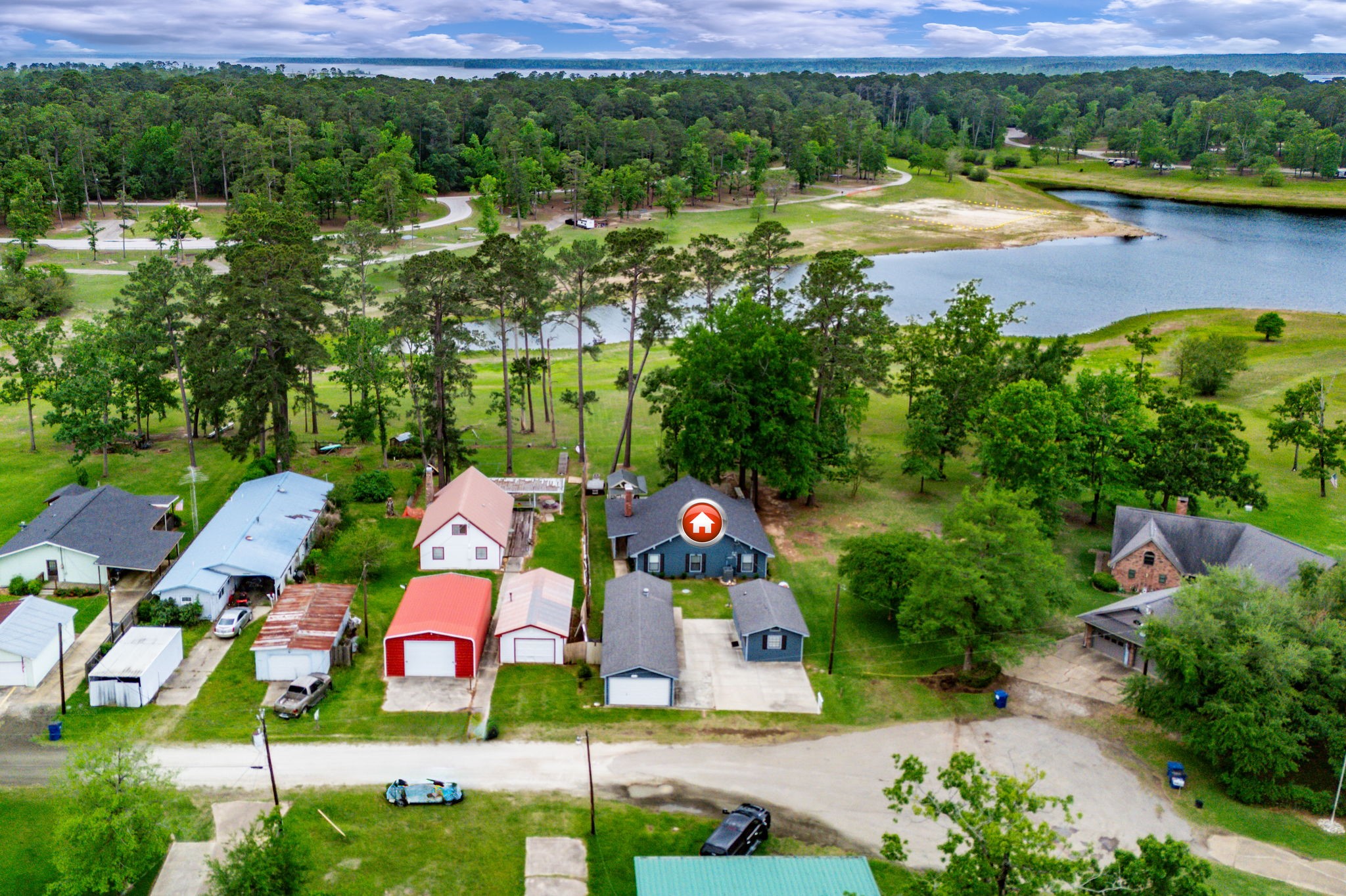 628 County Road 452 Bronson, TX 75930 - Photo 8 of 50 a aerial view of multiple house with yard