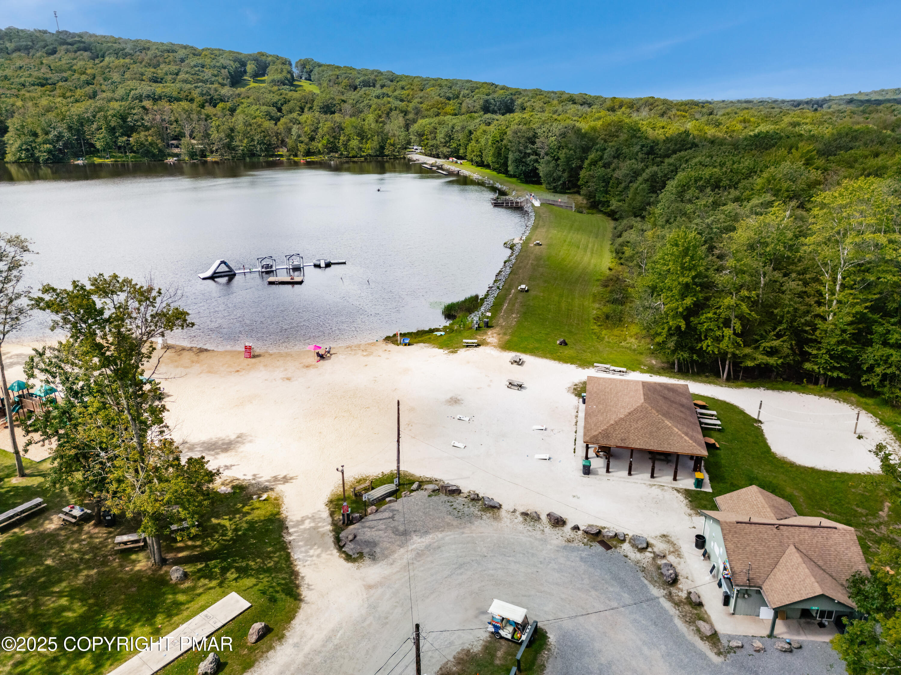 804 Evergreen Road Pocono Lake, PA 18347 - Photo 7 of 19 an aerial view of house with yard and ocean view