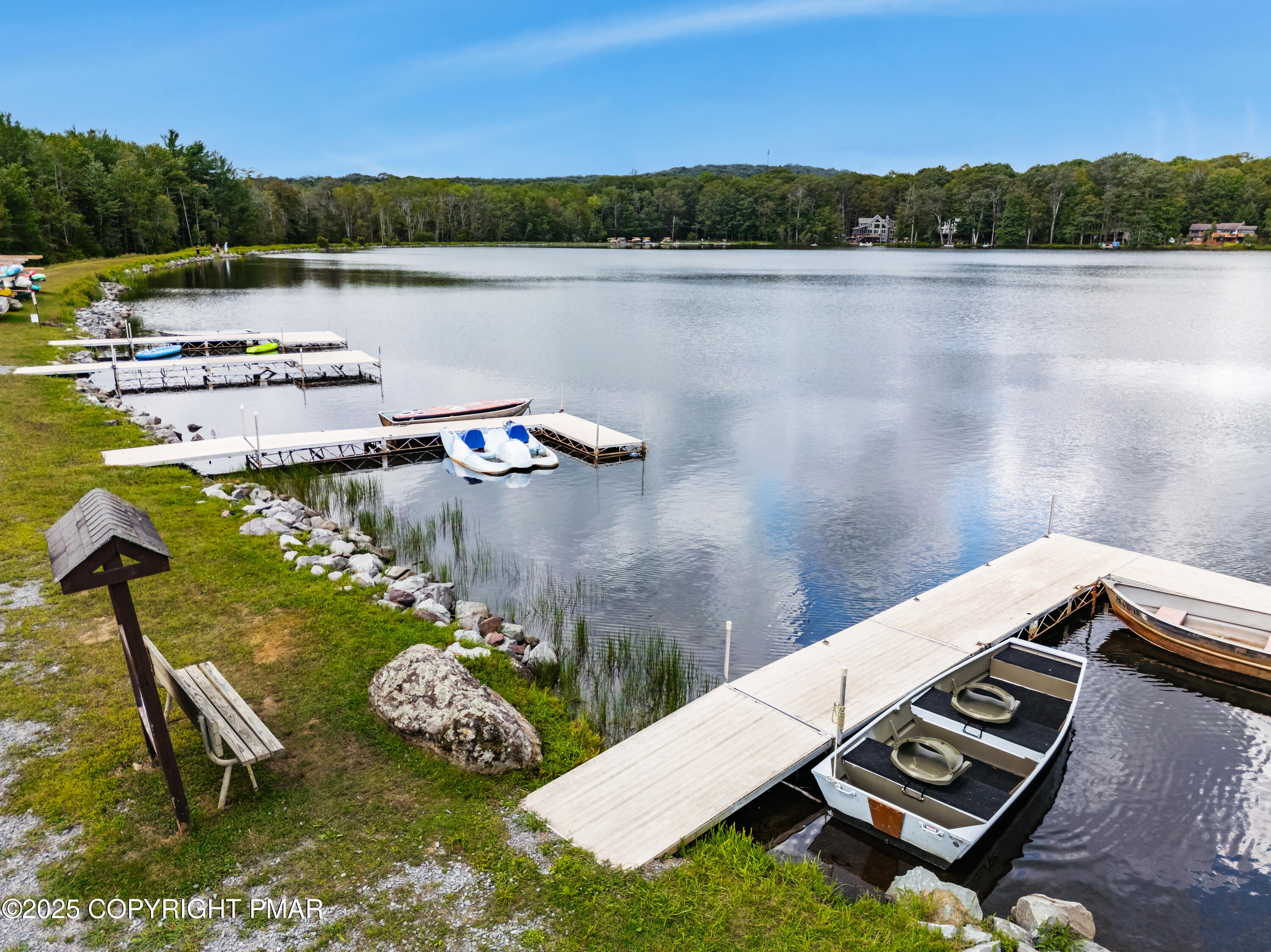 804 Evergreen Road Pocono Lake, PA 18347 - Photo 8 of 19 a view of a lake with a mountain
