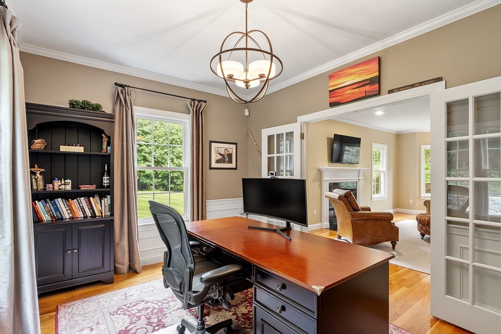 3 Coderre Way Andover, MA 01810 - Photo 20 of 42 a view of a dining room with furniture window and wooden floor