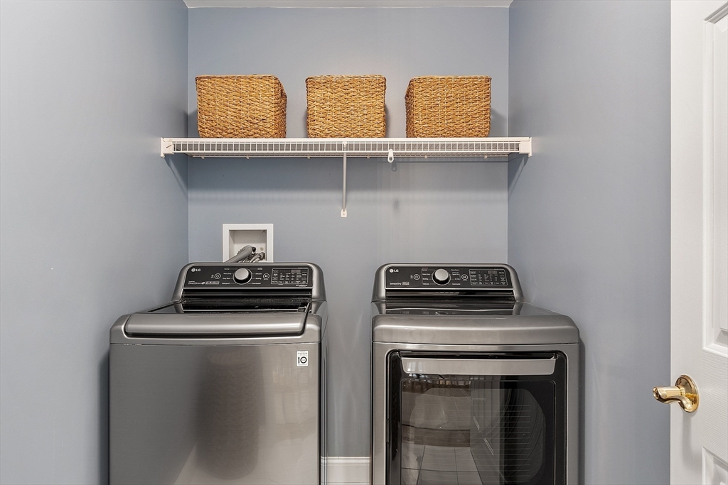 3 Coderre Way Andover, MA 01810 - Photo 38 of 42 a view of storage and utility room with washer and dryer