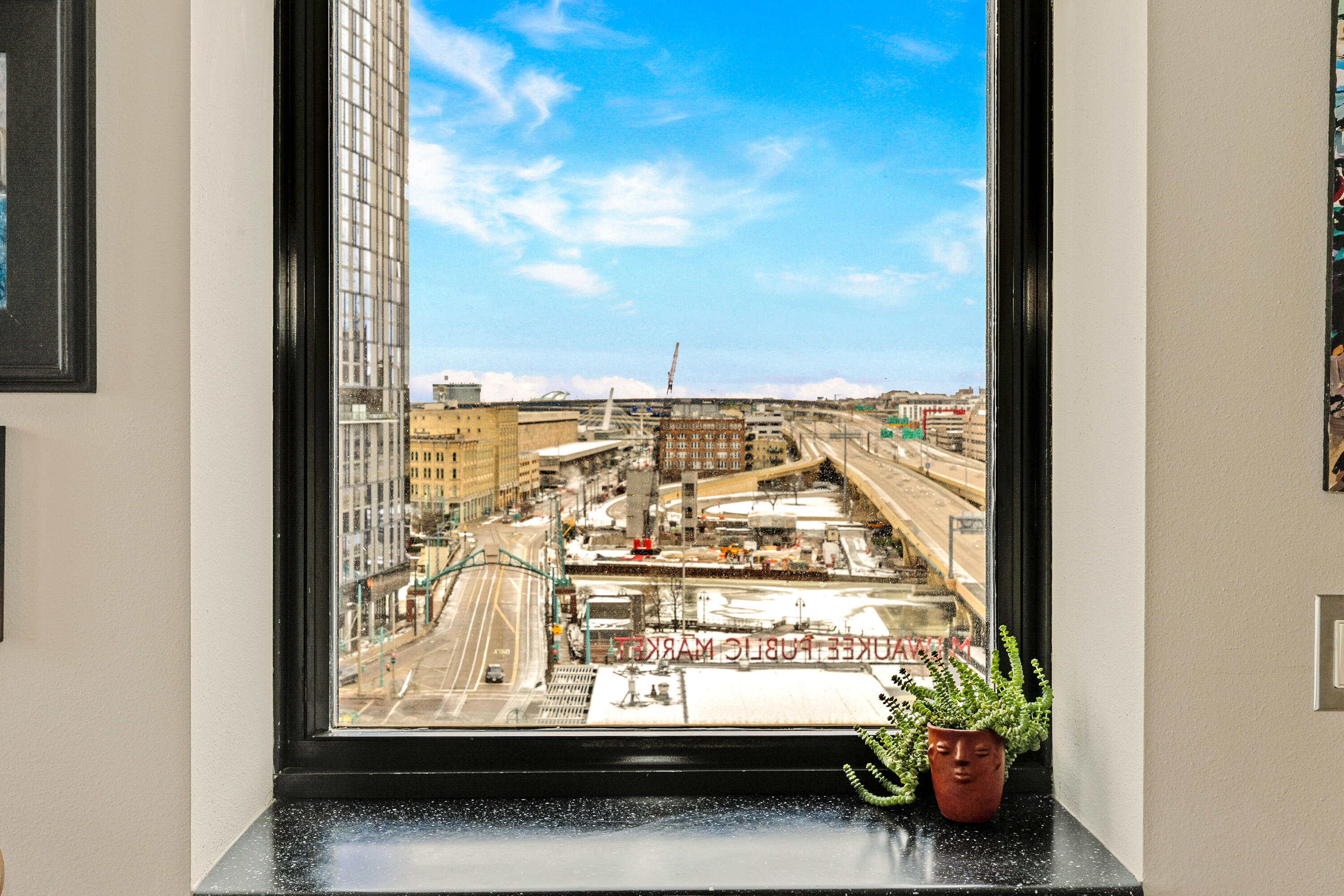 400 North Broadway, Unit 903 Milwaukee, WI 53202 - Photo 12 of 18 View From Kitchen Window