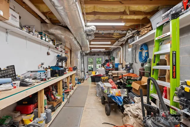 a view of storage and utility room