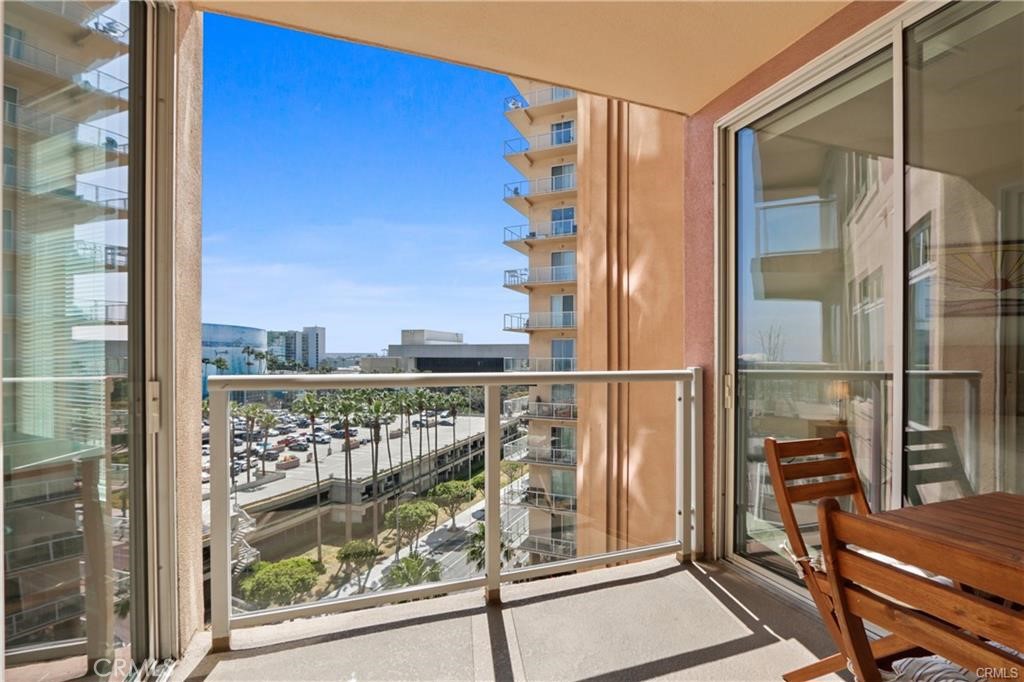 488 East Ocean Boulevard, Unit 618 Long Beach, CA 90802 - Photo 5 of 26 a view of a balcony with chair and front door
